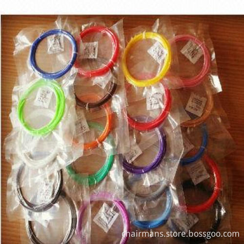 3D pen filaments, 20 colors available